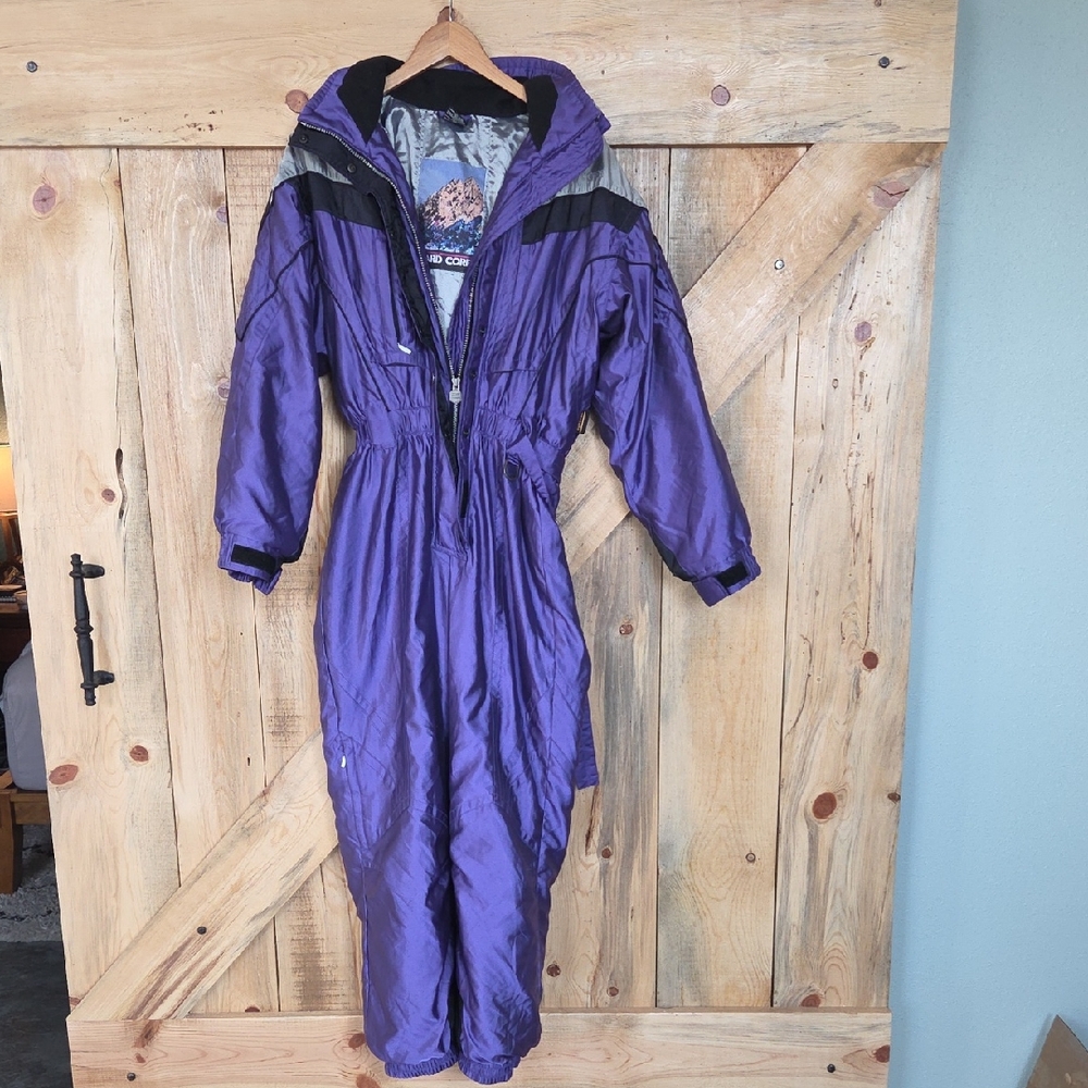 Purple Snowsuit with Black Accents